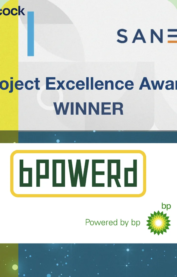 SANEA Project Excellence Award winner certificate for bPOWERd